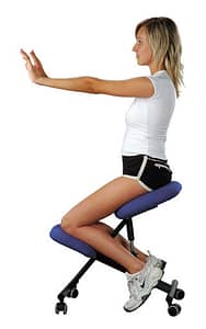 woman using kneeling chair